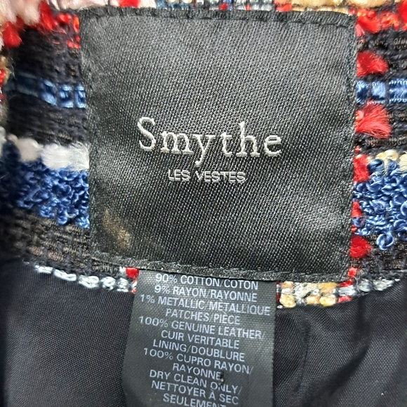 Smythe Tweed Plaid Jacket with Leather Accents - Picture 10 of 12